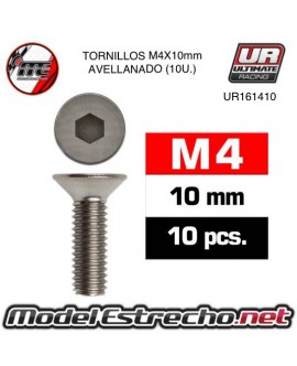TORNILLOS M4x10mm AVELLANADOS (10U.) 

Ref: UR161410