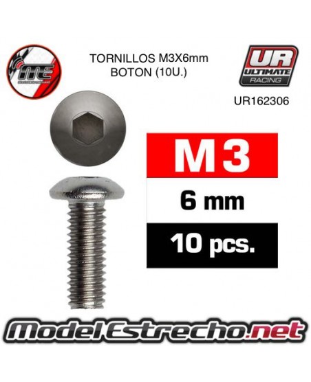 TORNILLOS M3X6MM BOTON