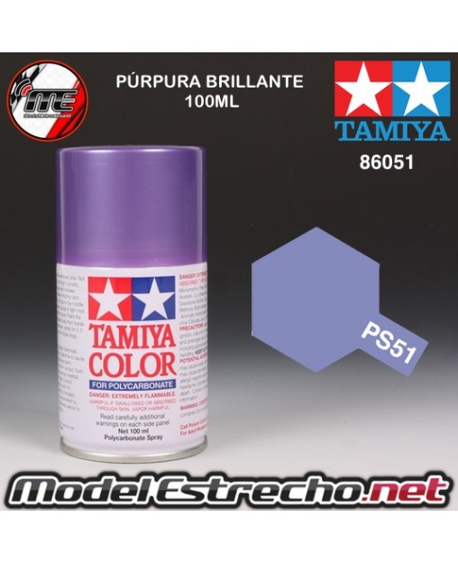 PS-51 SPRAY PÚRPURA BRILLANTE 100ML TAMIYA LEXAN POLICARBONATO

Ref: PS-51