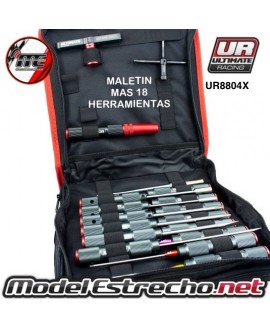 MALETIN DE HERRAMIENTAS ULTIMATE RACING 18 PIEZAS

Ref: UR8804X
