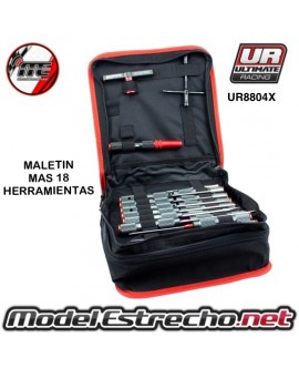 MALETIN DE HERRAMIENTAS ULTIMATE RACING 18 PIEZAS

Ref: UR8804X