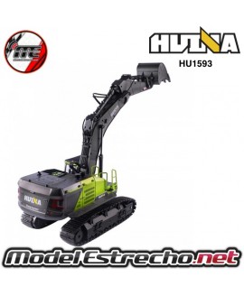 EXCAVADORA HUINA 1593 1/14 COLOR VERDE PALA METALICA 2,4Ghz

Ref: HU1593