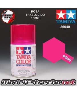 PS-1 SPRAY ROSA TRASLUCIDO 100ML TAMIYA LEXAN POLICARBONATO

Ref: PS-40