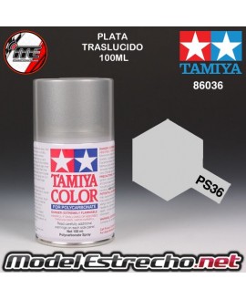 PS-36 SPRAY PLATA TRASLUCIDO 100ML TAMIYA LEXAN POLICARBONATO

Ref: PS-36