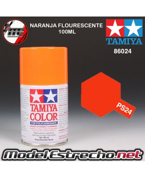 PS-24 SPRAY NARANJA FLOURESCENTE 100ML TAMIYA LEXAN POLICARBONATO

Ref: PS-24