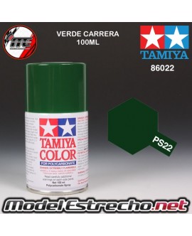 PS-22 SPRAY VERDE CARRERA 100ML TAMIYA LEXAN POLICARBONATO

Ref: PS-22