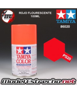 PS-20 SPRAY ROJO FLOURESCENTE 100ML TAMIYA LEXAN POLICARBONATO

Ref: PS-20