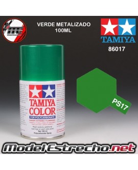 PS-17 SPRAY VERDE METALIZADO 100ML TAMIYA LEXAN POLICARBONATO

Ref: PS-17