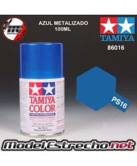 PS-16 SPRAY AZUL METALIZADO 100ML TAMIYA LEXAN POLICARBONATO

Ref: PS-16