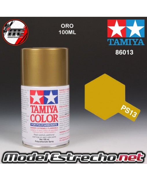 PS-13 SPRAY ORO 100ML TAMIYA LEXAN POLICARBONATO

Ref: PS-13