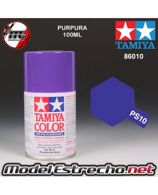 PS-10 SPRAY PURPURA 100ML TAMIYA LEXAN POLICARBONATO

Ref: PS-10