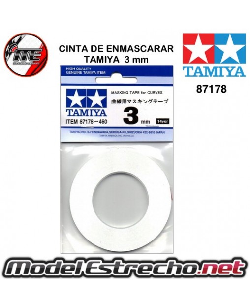 CINTA DE ENMASCARAR TAMIYA 3mm

Ref: 87178