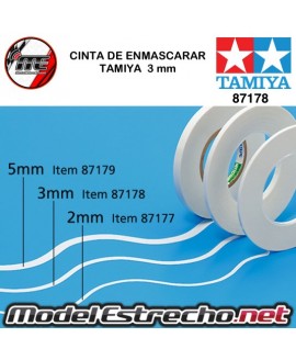 CINTA DE ENMASCARAR TAMIYA 3mm

Ref: 87178