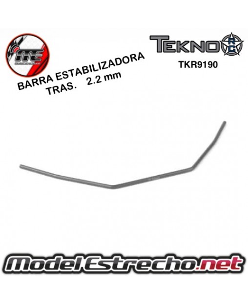 BARRA ESTABILIZADORA TRASERA 2.2mm TEKNO EB48

Ref: TKR9190