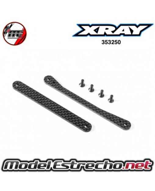XRAY XB8 GRAPHITE BRACES FOR CHASIS SIDE GUARDS SET   

Ref: 353250