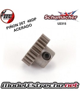 PIÑON DE ACERO  26T - 48DP MARCA SCHUMACHER

Ref: U2315