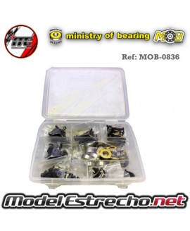 SET TORNILLERIA MAS KIT DE RODAMIENTOS MUGEN MBX8 ECO

Ref: MOB-0836