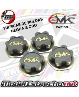 TUERCAS RUEDAS CIEGAS 6MIK ROJOS CNC