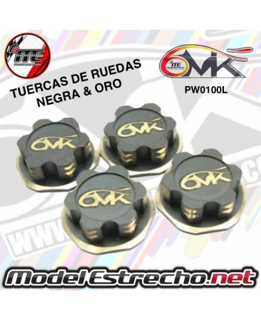 TUERCAS RUEDAS CIEGAS 6MIK ROJOS CNC