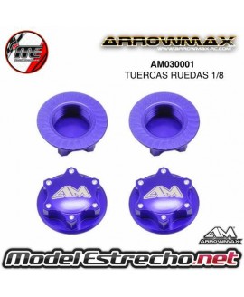 TUERCAS RUEDAS CIEGAS 6MIK ROJOS CNC