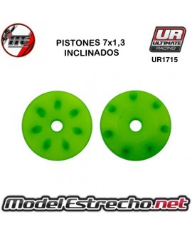 PISTONES AMORTIGUADOR CONICO 16mm ULTIMATE ( 7 x 1.3 mm INCLINADOS ) ( 2U. )

Ref: UR1715