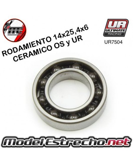 RODAMIENTO TRASERO MOTOR INTERNO CERAMICO 14x25,8x6 NOVA