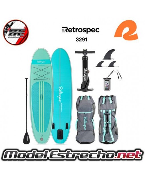 TABLA PADEL SURF HINCHABLE RETROSPEC WEEKENDER 10" VERDE AGUA

Ref: 3291