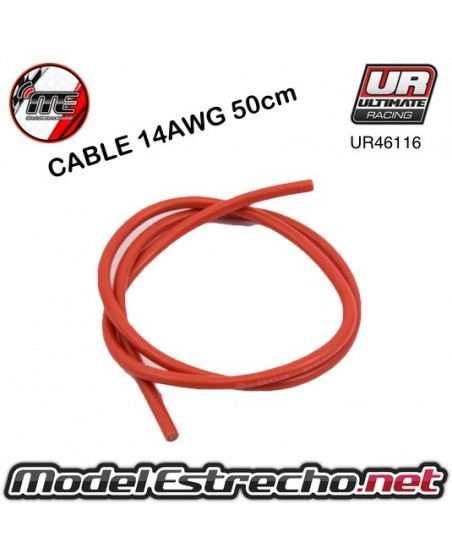 CABLE SILICONA ROJO 12AWG ( 50cm )