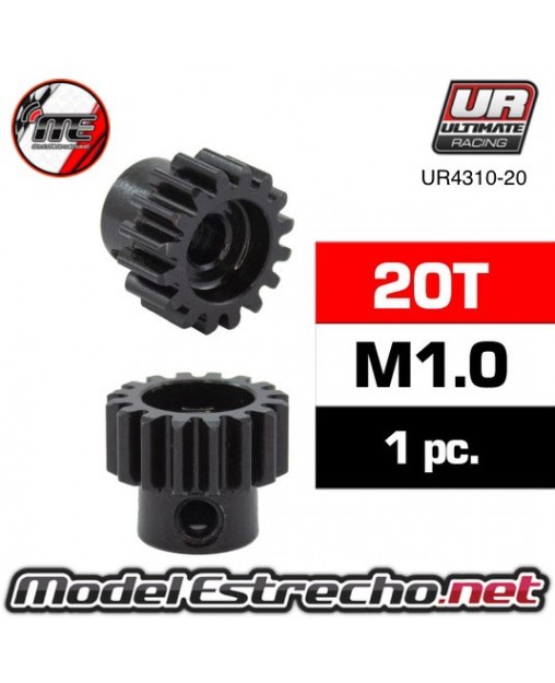 PIÑON 20T MODULO 1 EJE 5mm DE ACERO

Ref: UR43010-20