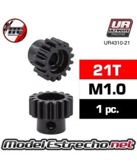PIÑON 21T MODULO 1 EJE 5mm ACERO

Ref: UR4310-21