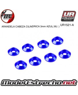 ULTIMATE ARANDELAS CABEZA CILINDRICA ALUMINIO AZUL 3mm (8u.)

Ref: UR1521-A