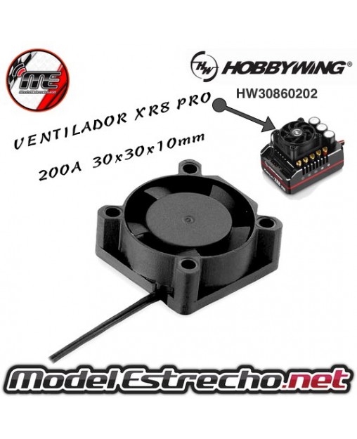 VENTILADOR HOBBYWING XR8 PRO G2 3010BH 6V. 18000RPM

Ref: HW30860202