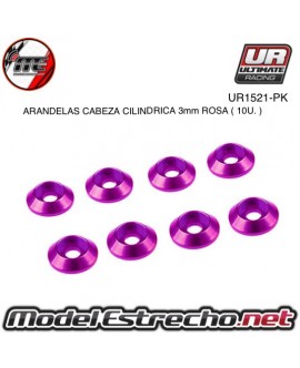 ULTIMATE ARANDELAS CABEZA CILINDRICA ALUMINIO ROSA 3mm (8u.)

Ref: UR1521-PK