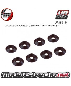 ULTIMATE ARANDELAS CABEZA CILINDRICA ALUMINIO AZUL 3mm (8u.)