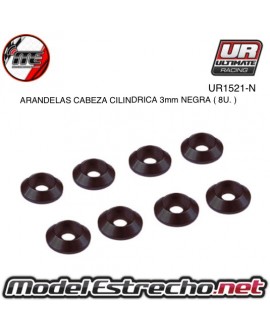 ULTIMATE ARANDELAS CABEZA CILINDRICA ALUMINIO AZUL 3mm (8u.)