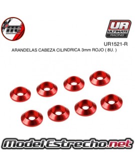 ULTIMATE ARANDELAS CABEZA CILINDRICA ALUMINIO ROJA 3mm (8u.)

Ref: UR1521-R