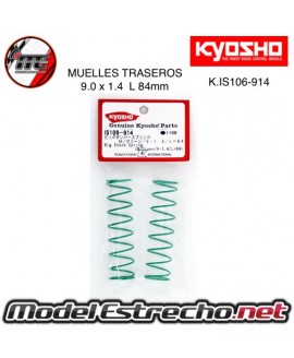 MUELLES TRASERO VERDE BIG BORE KYOSHO MP9 Y MP10 M 9.0x1.4 L 84mm

Ref: IS106-914