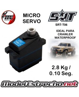 SERVO SRT MICRO T06HV DIGITAL P/M WATERPROOF 2,8KG / 0.10Seg. 1/10 CRAWLER  

Ref: SRT-T06