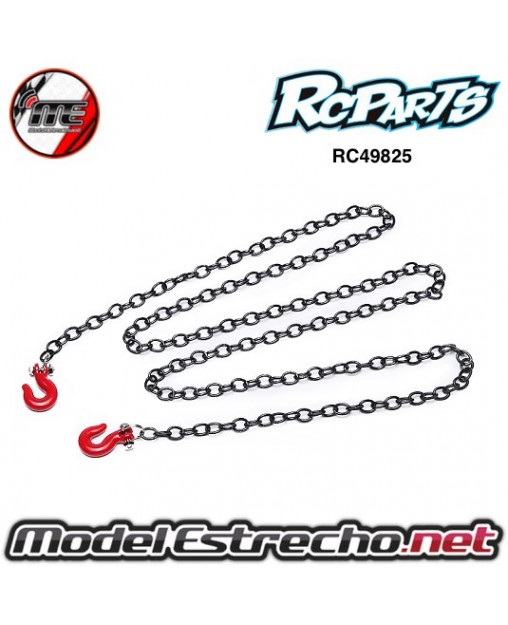 CADENA ARRASTRE METALICA CON GANCHOS 1/10 CRAWLER

Ref: RC49825