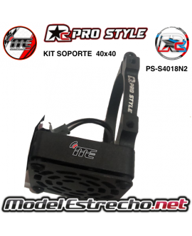 KIT SOPORTE PARA MOTORES 40.8mm  MAS VENTILADOR 40X40 MAS REJILLA CARBONO