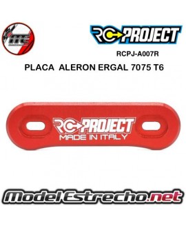 PLACA SOPORTE ALERON RCPROJECT ROJO