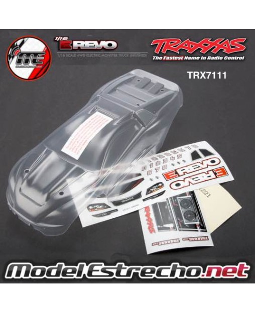 CARROCERIA TRANSPARENTE TRAXXAS E-REVO 1/16

Ref:TRX7111