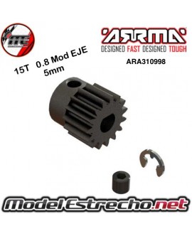 PIÑON DE 15T 0.8 Mod EJE 5mm ARRMA

Ref: ARA310998