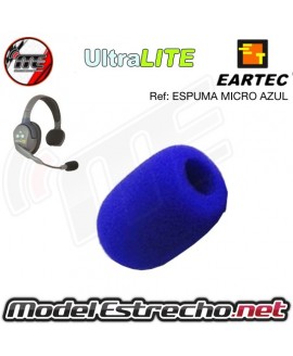 ESPUMA AZUL PARAVIENTO PARA MICROFONO CASCOS ULTRALITE (1U.)
