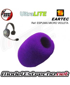 ESPUMA VIOLETA PARAVIENTO PARA MICROFONO CASCOS ULTRALITE (1U.)