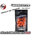 GOMA PEGADO NEUMATICOS JCONCEPTS NARANJA 1/8 y 1/10 (4U.) CON BORDES PARA TIRAR 

Ref: J2212-6