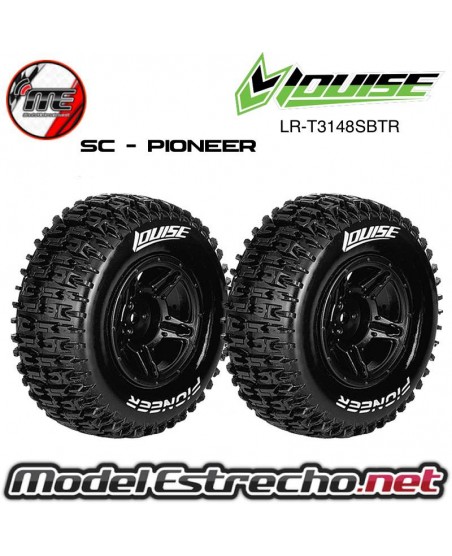 RUEDAS LOUISE 12mm SC 1/10 PIONEER PEGADAS LR-T3148SBTR