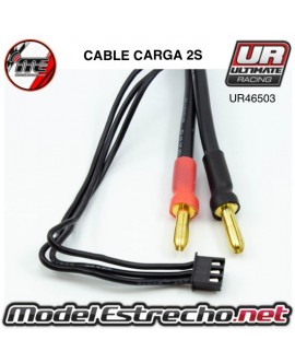 CABLE DE CARGA 2 LIPO 2S-2 BANANA 4mm/5mm
