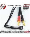 CABLE DE CARGA  BANANA 4mm 2S DE 30CM CON BANANA 4mm/5mm

Ref: UR46503