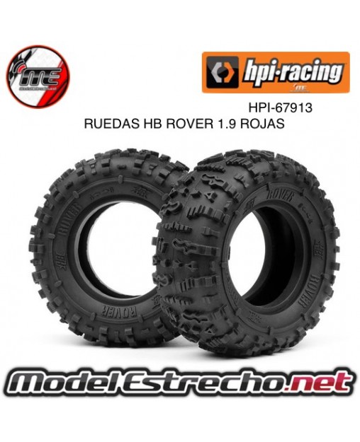 RUEDAS HB ROVER 1.9 TIRE (RED/ROCK CRAWLER 2PCS)

Ref: 67913